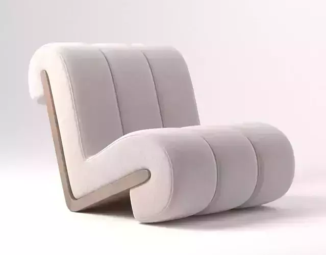 Modern Arm Chair 3d Model  3ds Max and Vray Fbx Obj