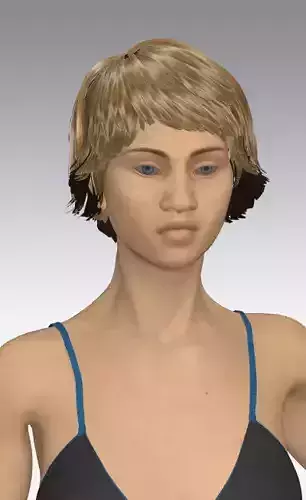 DAZ 3D  AVATAR MODEL BEAUTIFUL GIRL Low-poly 3D model