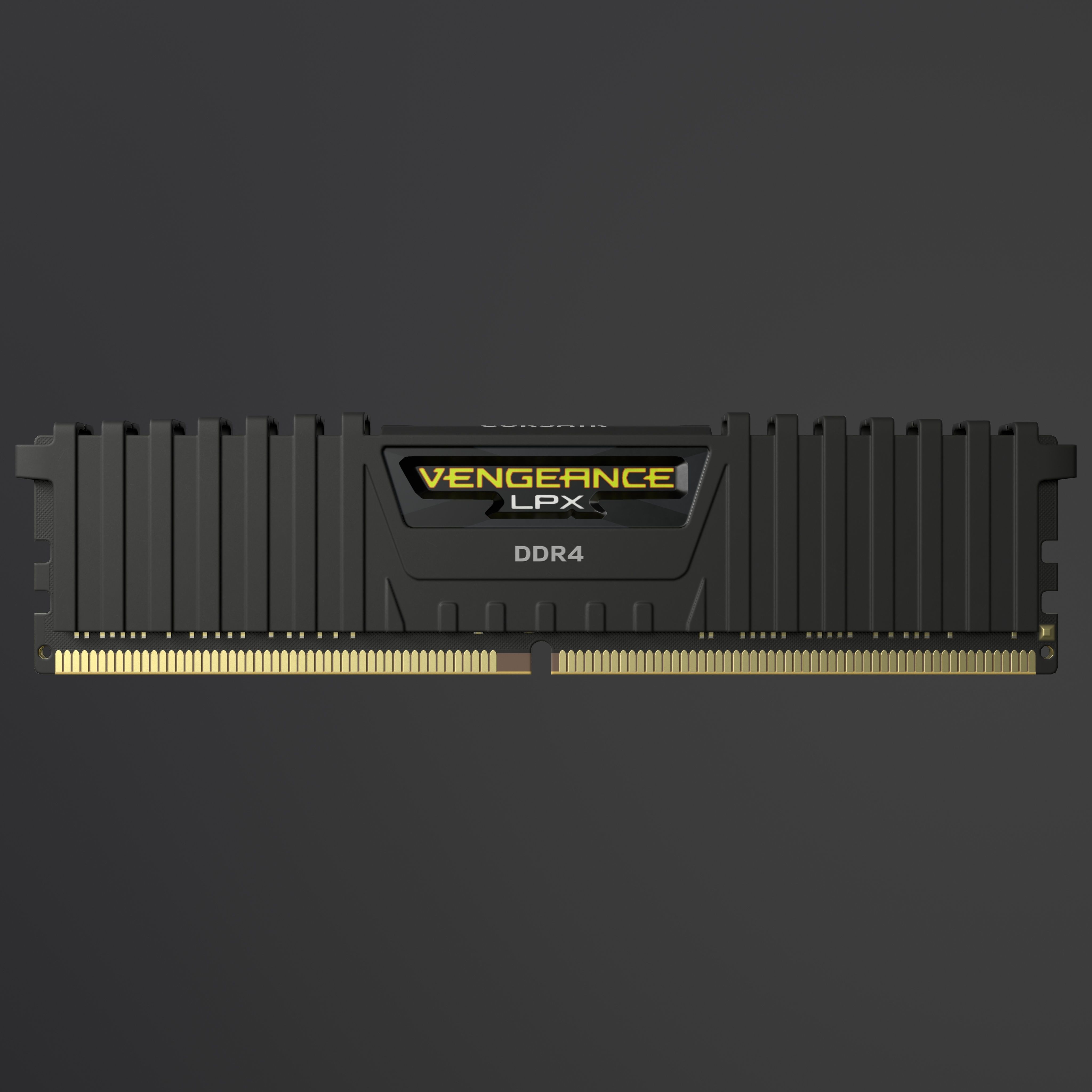 Corsair Vengeance LPX DDR4 RAM Low-poly 3D model_11