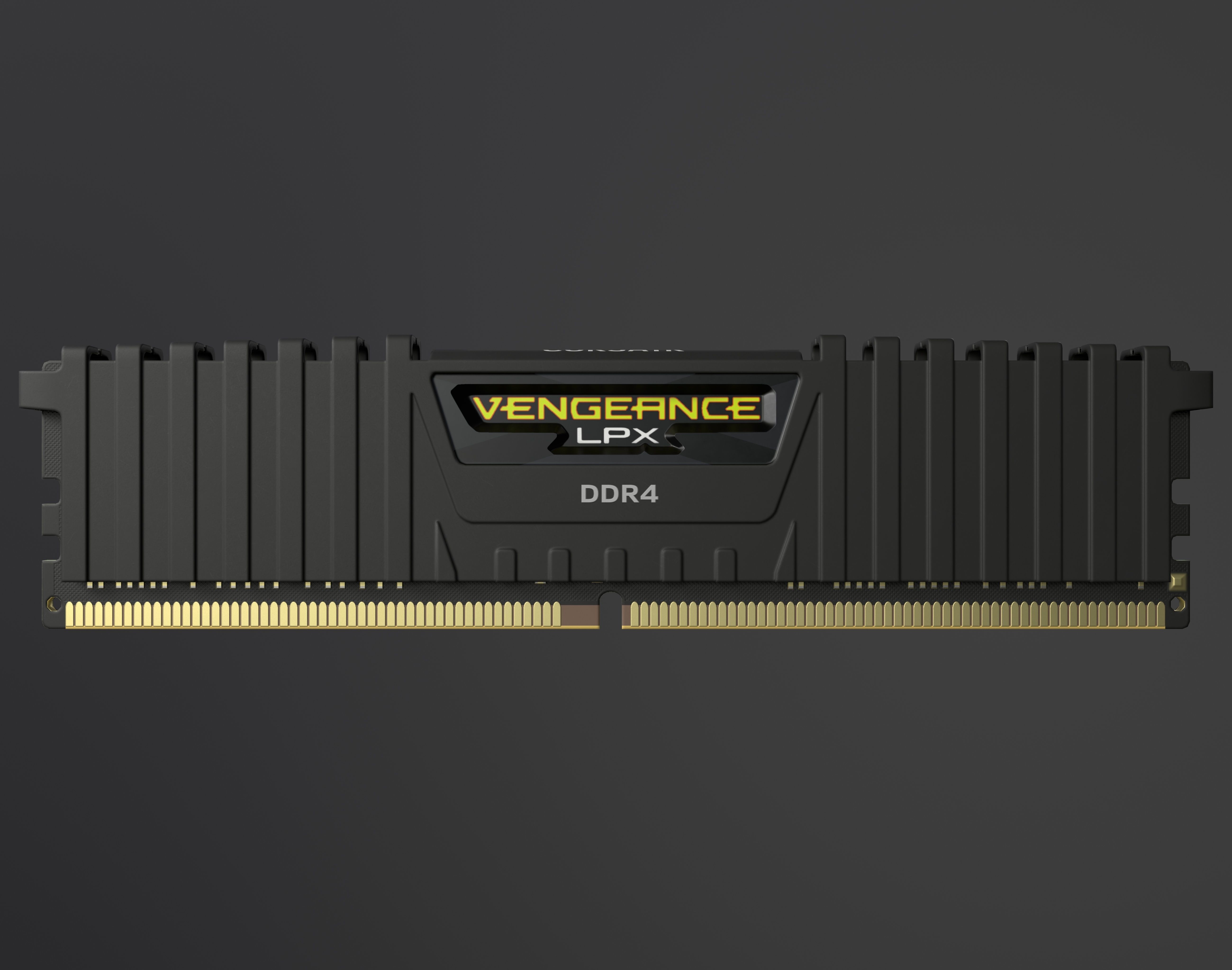 Corsair Vengeance LPX DDR4 RAM Low-poly 3D model_3