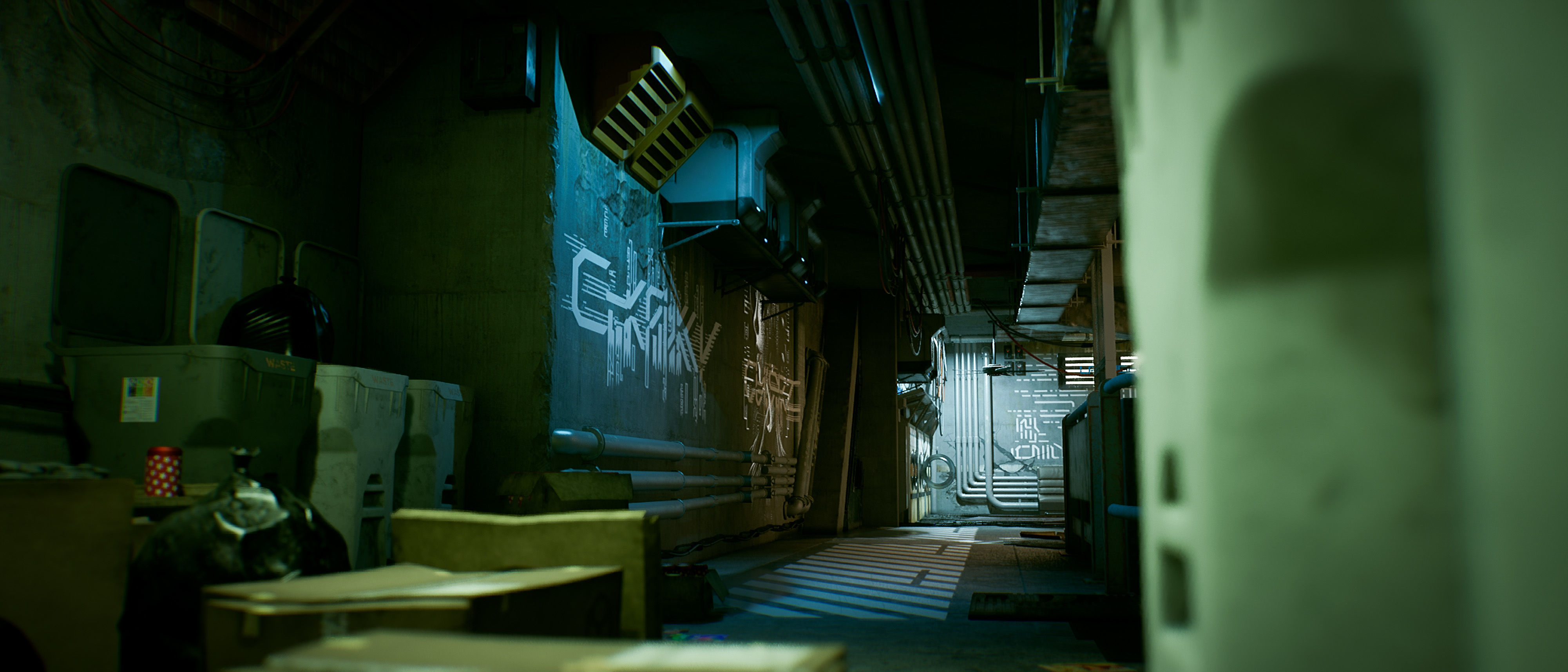 Cyberpunk Apartment Block 2 in 1 Bundle UE5 Low-poly 3D model_31