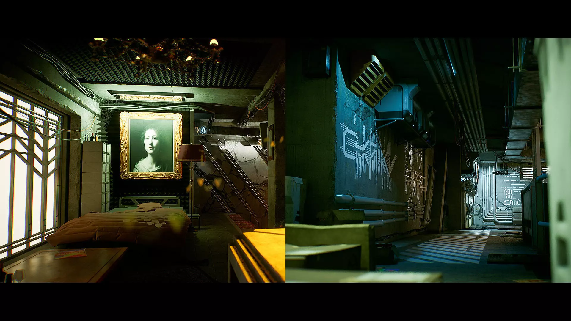 Cyberpunk Apartment Block 2 in 1 Bundle UE5 Low-poly 3D model_0