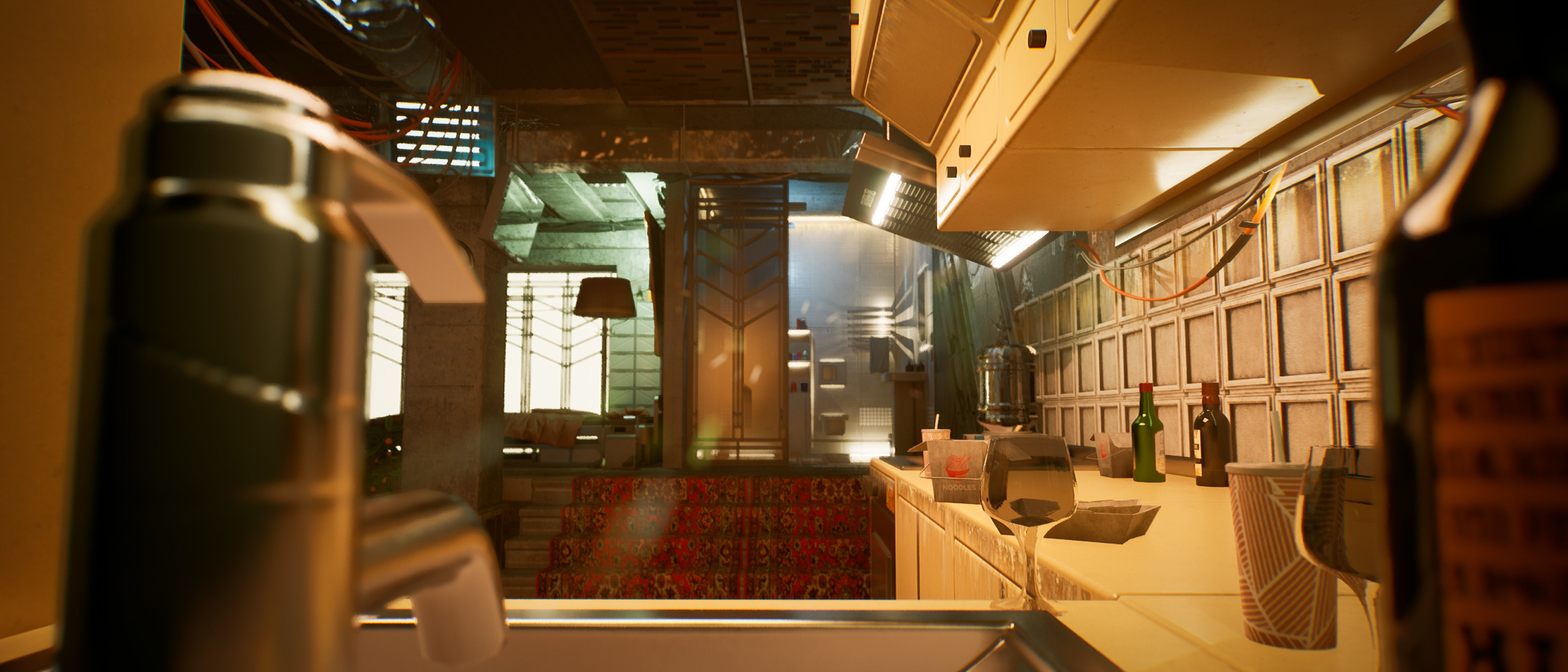 Cyberpunk Apartment Block 2 in 1 Bundle UE5 Low-poly 3D model_26