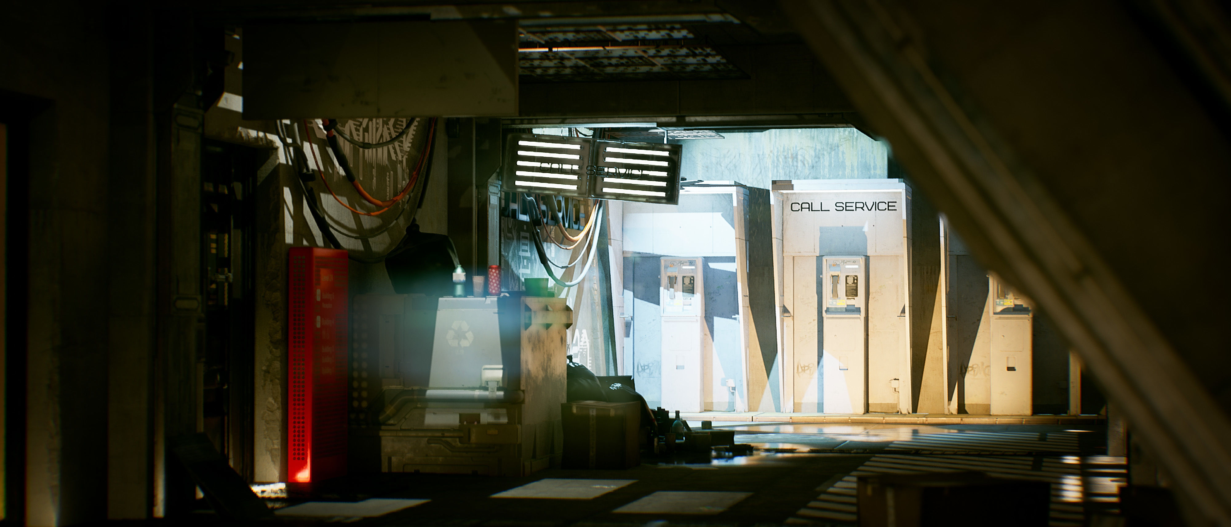 Cyberpunk Apartment Block 2 in 1 Bundle UE5 Low-poly 3D model_21