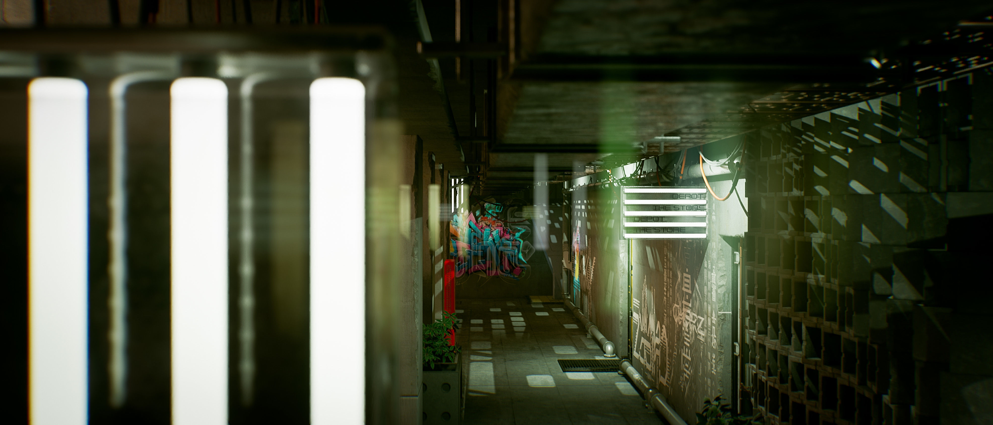 Cyberpunk Apartment Block 2 in 1 Bundle UE5 Low-poly 3D model_16