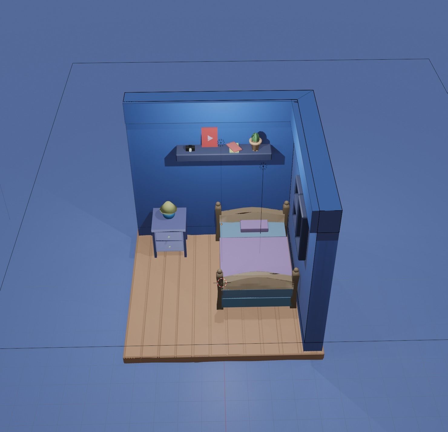 isometric room model 3D model_2
