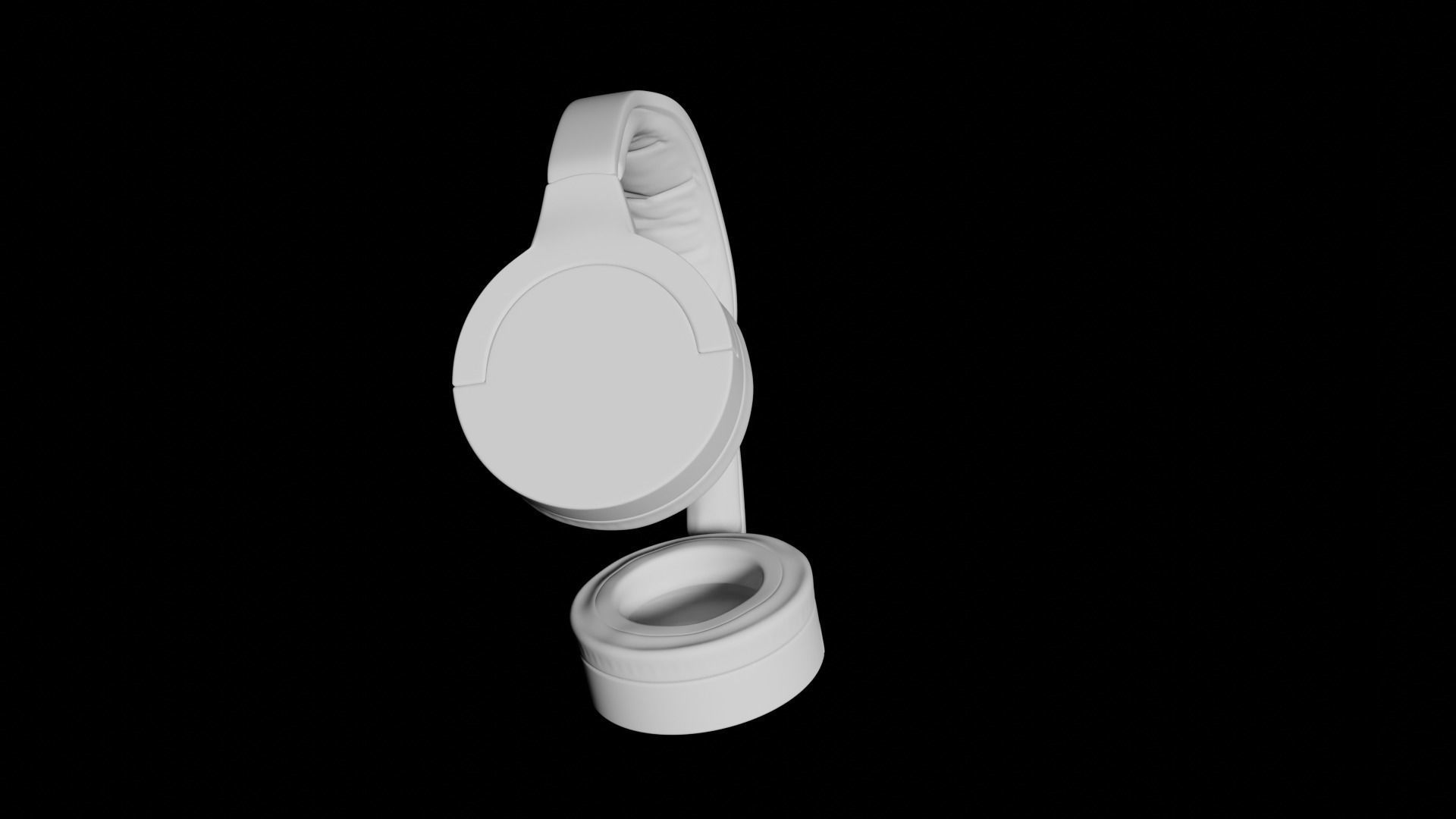 headphone headphones 3D model_4