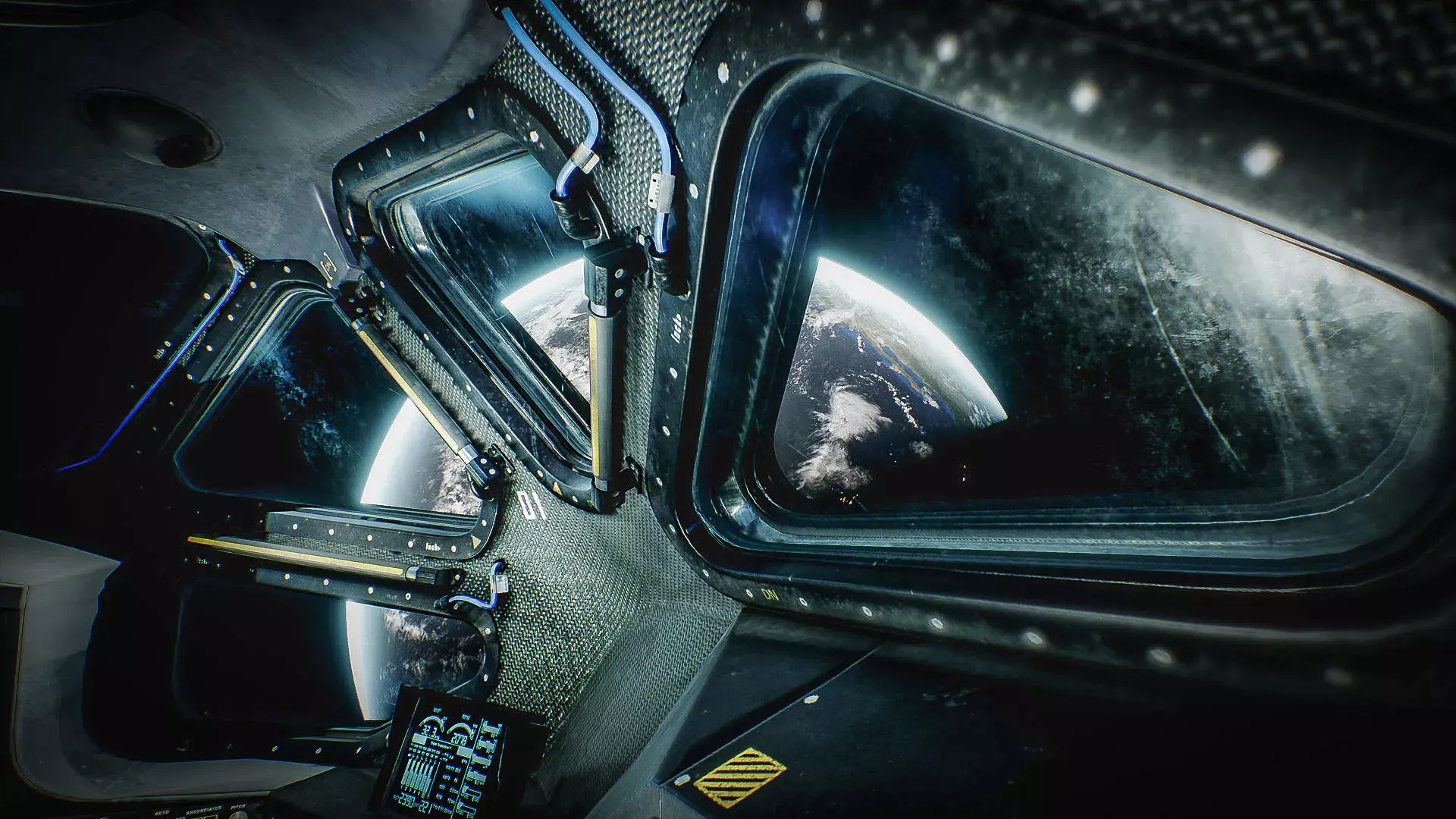 Space kit spaceships planets UE Low-poly 3D model