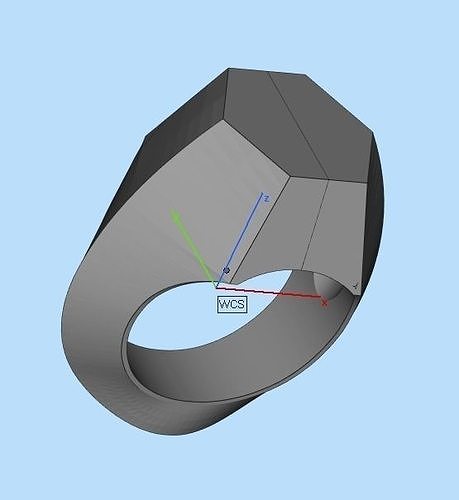 hexagon ring 3D print model