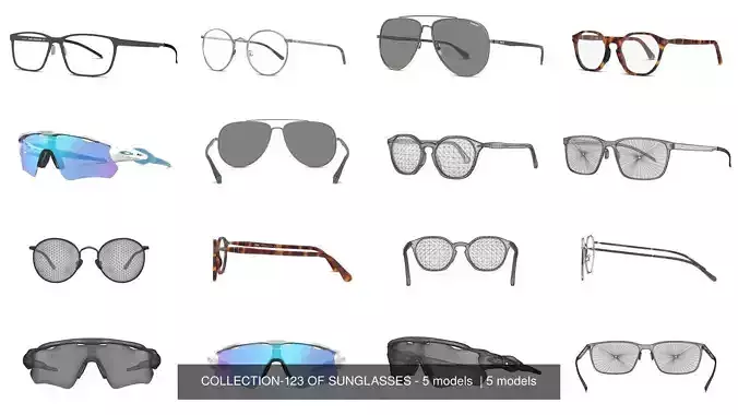 COLLECTION-123 OF SUNGLASSES - 5 models 
