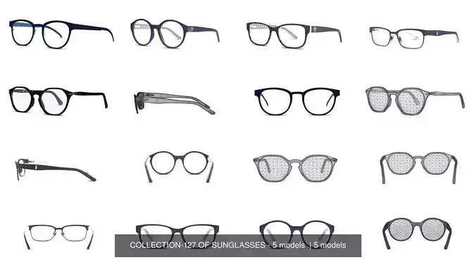 COLLECTION-127 OF SUNGLASSES - 5 models 