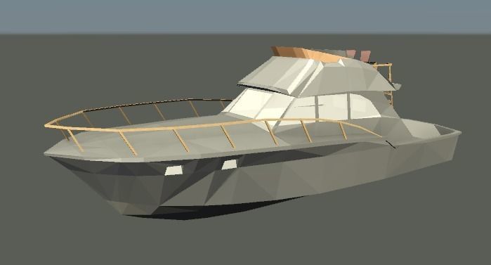 BARCO boat with ladder 3D model_1