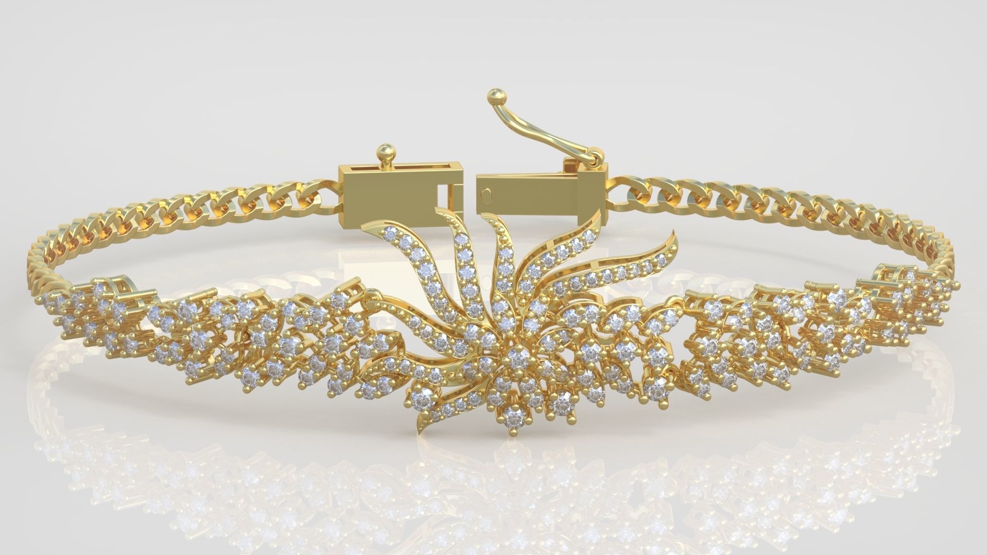 Exclusive Bracelet model 3D printable model 0028-16 3D print model_8