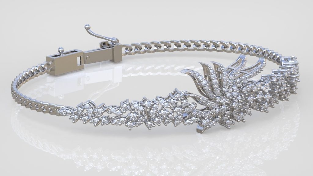 Exclusive Bracelet model 3D printable model 0028-16 3D print model_5