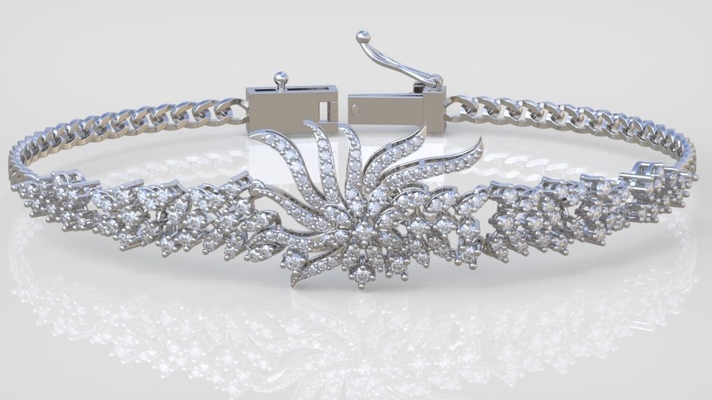 Exclusive Bracelet model 3D printable model 0028-16 3D print model_3