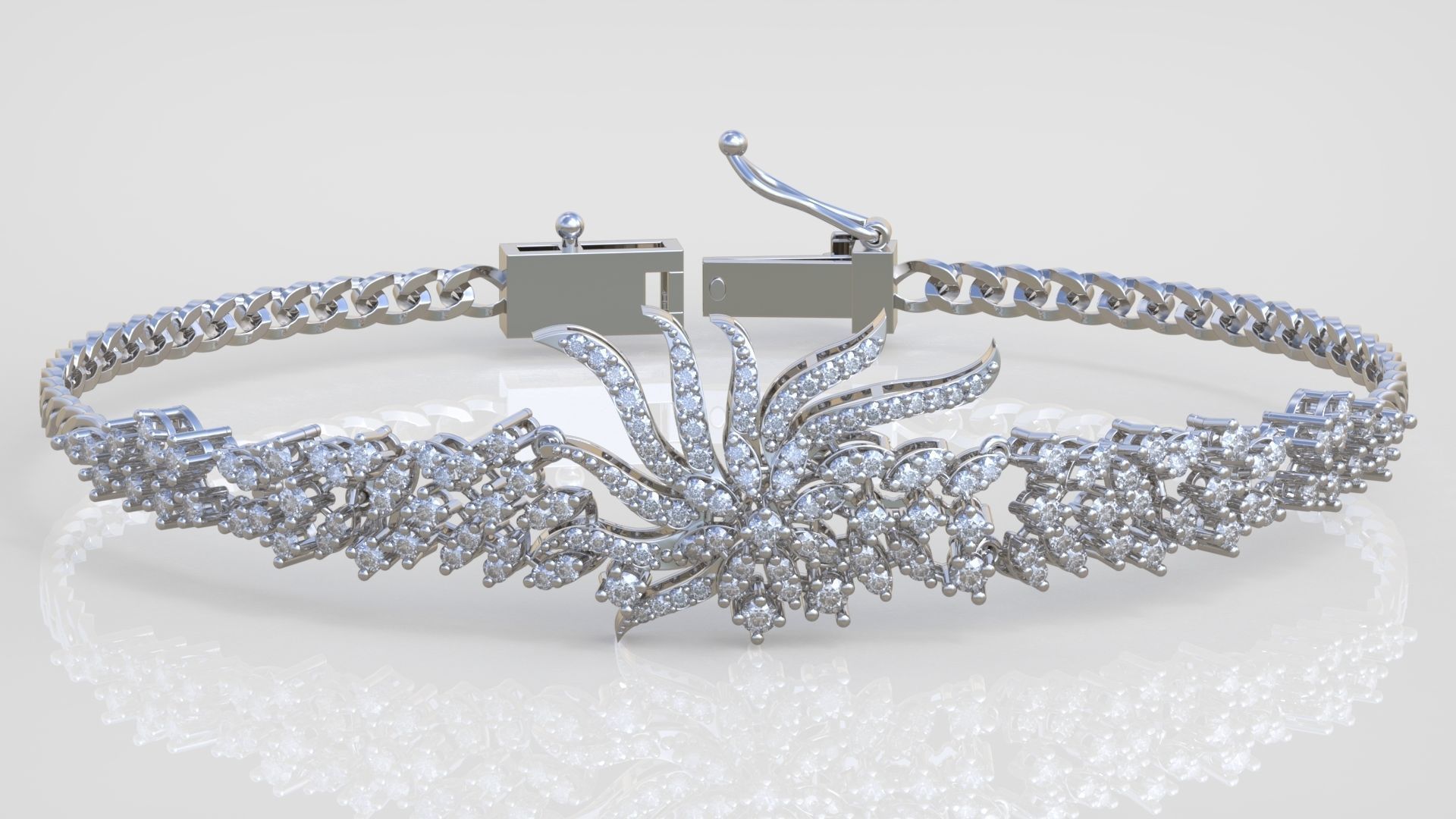 Exclusive Bracelet model 3D printable model 0028-16 3D print model_9