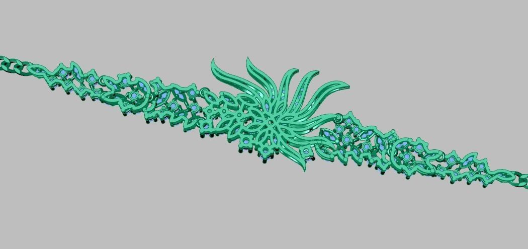 Exclusive Bracelet model 3D printable model 0028-16 3D print model_18