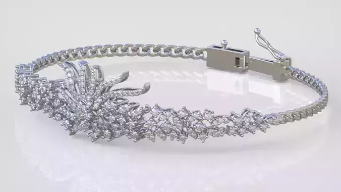 Exclusive Bracelet model 3D printable model 0028-16 3D print model