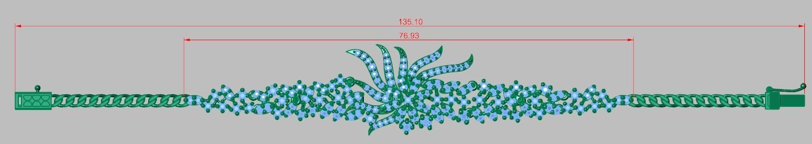 Exclusive Bracelet model 3D printable model 0028-16 3D print model_14