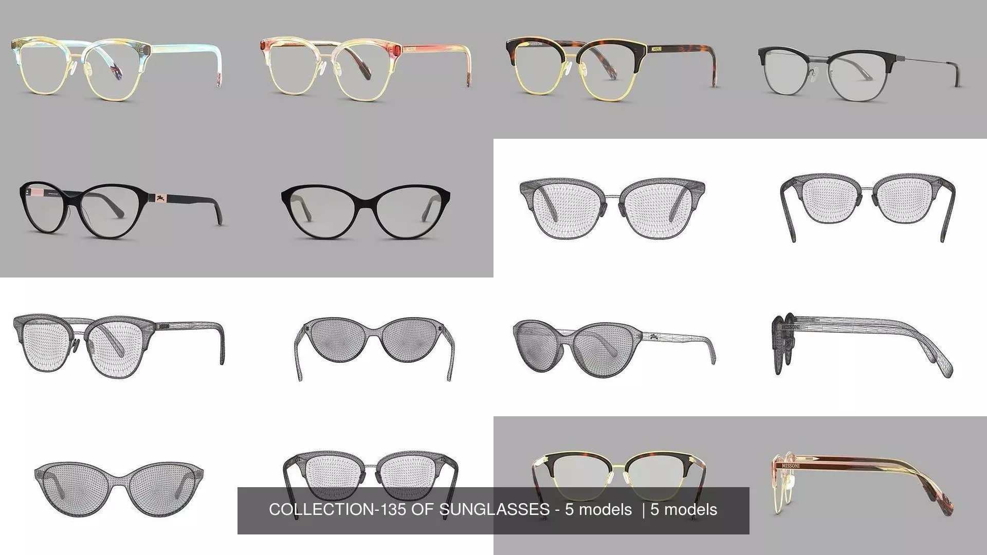 COLLECTION-135 OF SUNGLASSES - 5 models _0