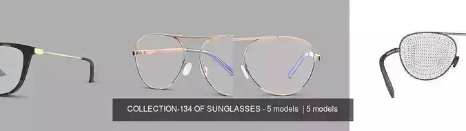 COLLECTION-134 OF SUNGLASSES - 5 models 