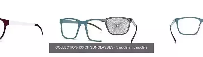 COLLECTION-130 OF SUNGLASSES - 5 models 