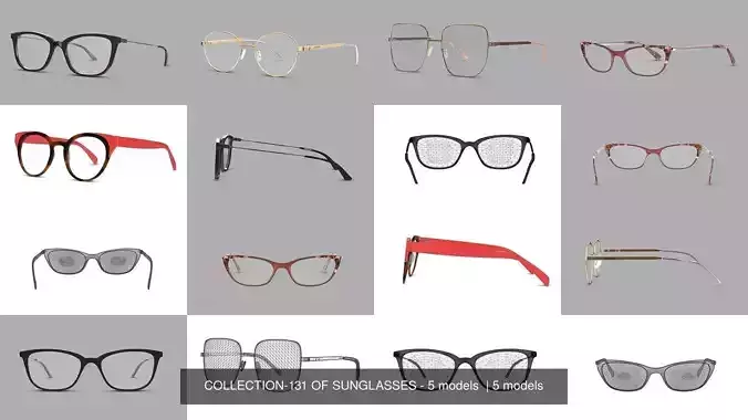 COLLECTION-131 OF SUNGLASSES - 5 models 