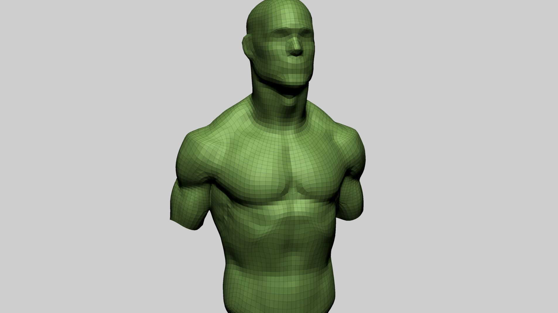Male Upper Body A 3D model_11
