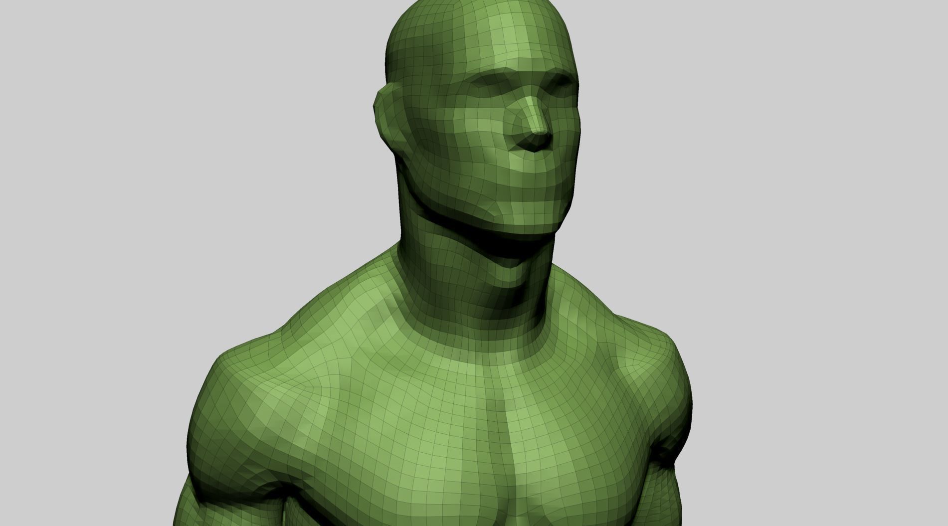 Male Upper Body A 3D model_10