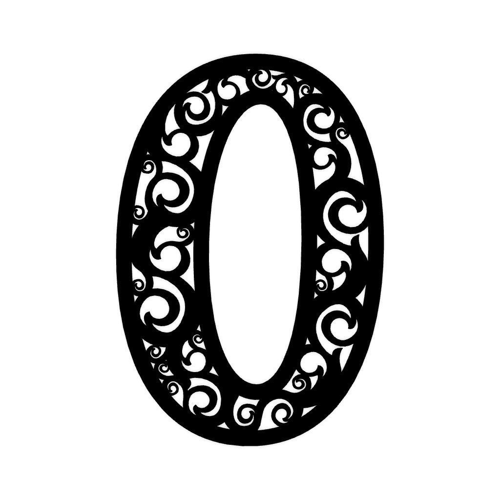 Numeric Art 2D Number 3D print model_2