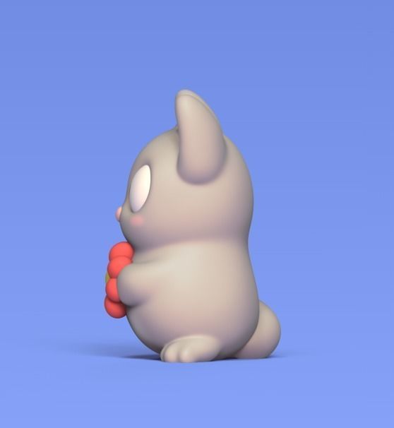 Cat Flower 3D print model_1