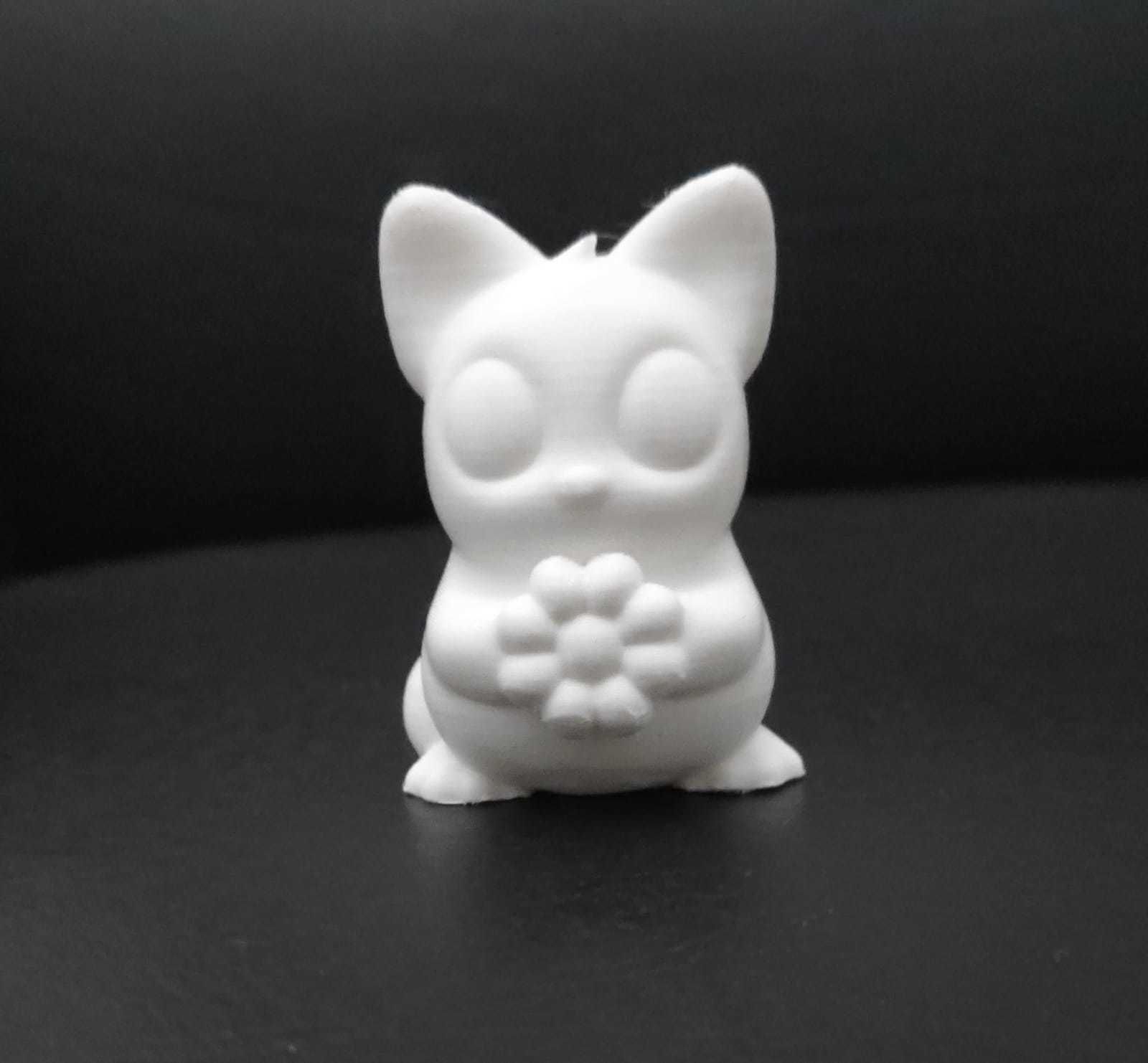 Cat Flower 3D print model_3