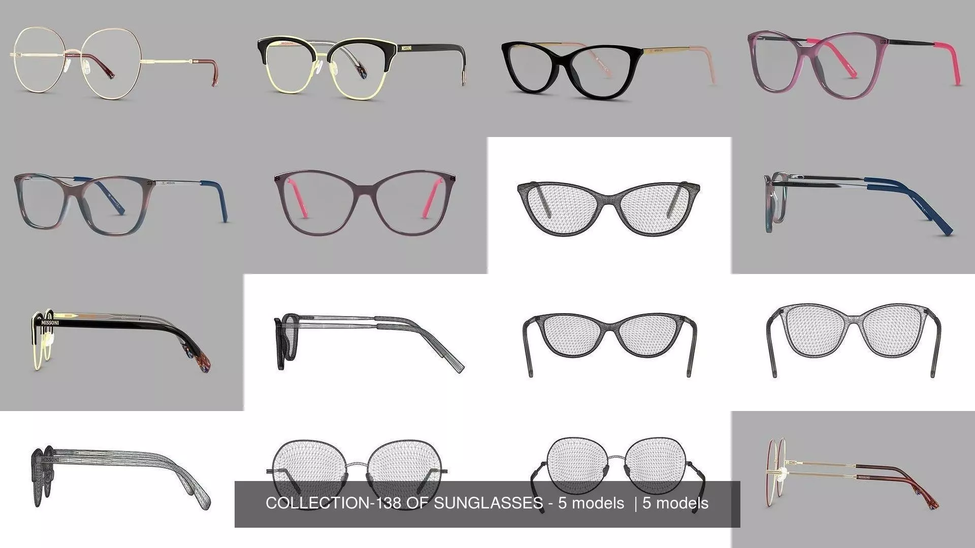 COLLECTION-138 OF SUNGLASSES - 5 models _0