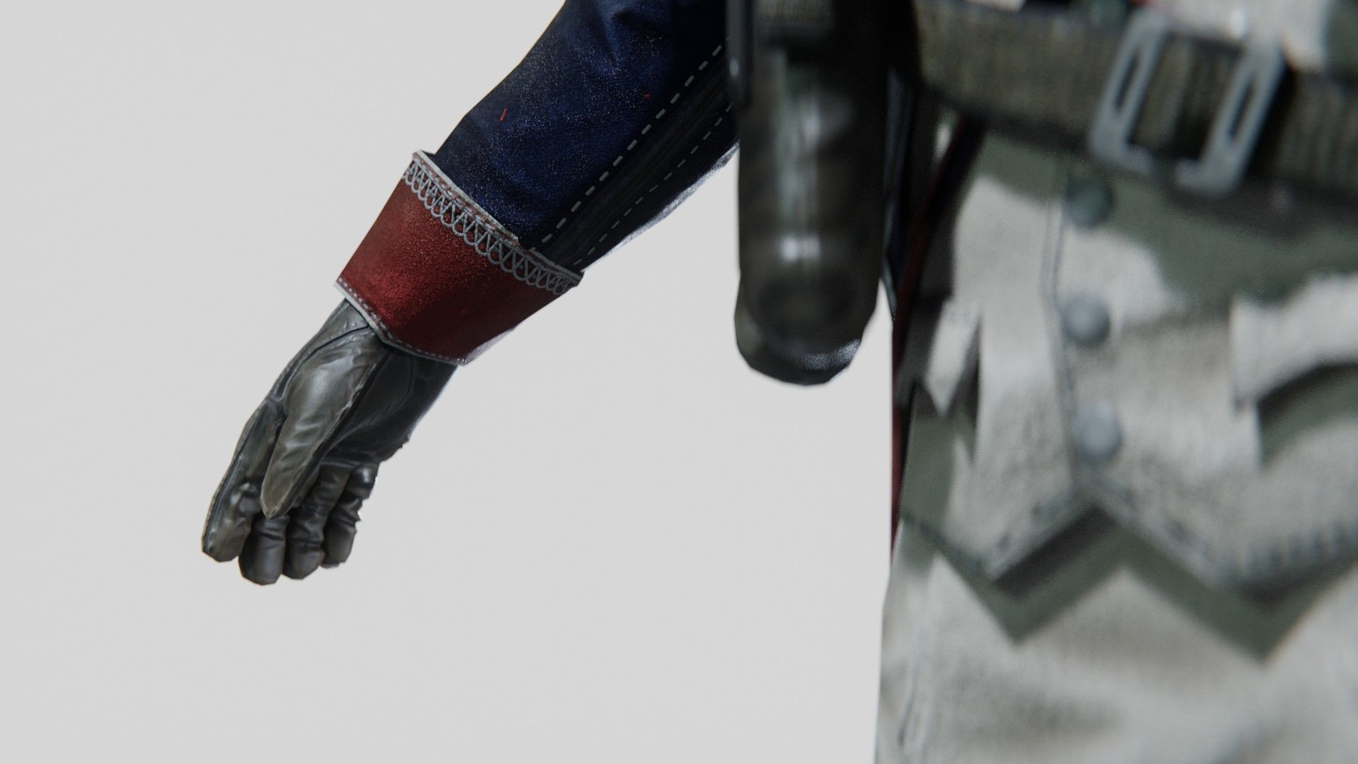 Soldier Napoleon Infantry Rigged Low-poly 3D model_13