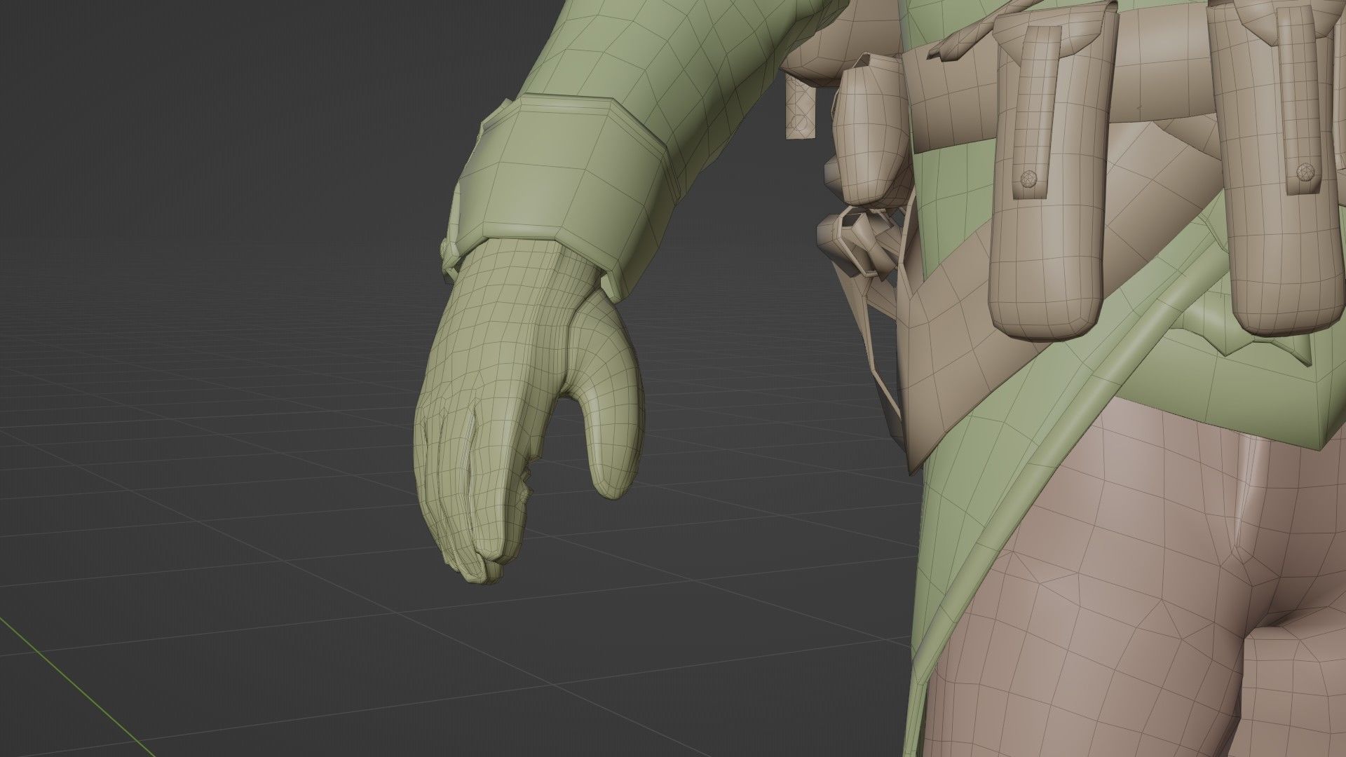 Soldier Napoleon Infantry Rigged Low-poly 3D model_28