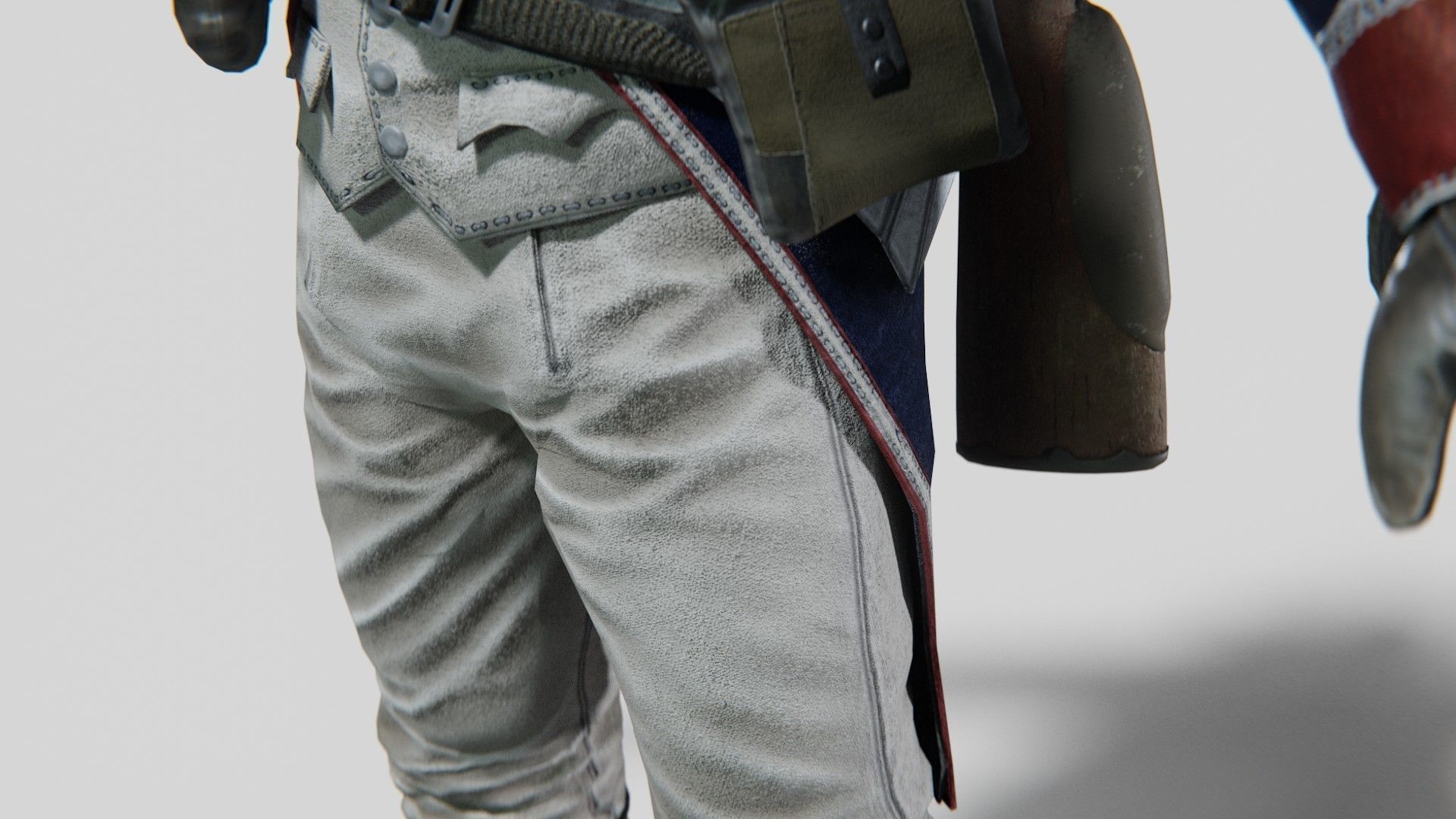 Soldier Napoleon Infantry Rigged Low-poly 3D model_11