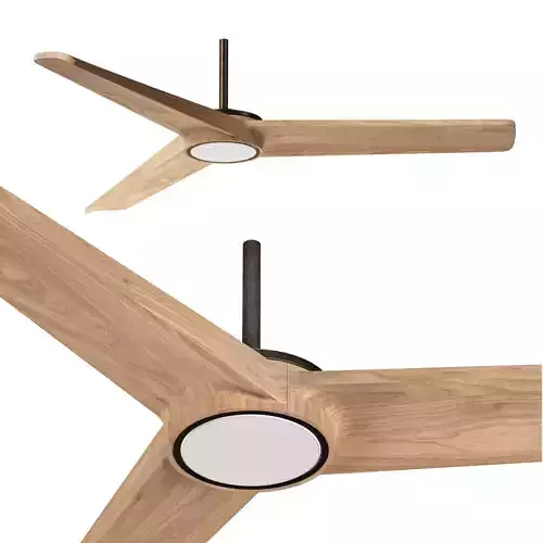 Timber LED 68 Smart Ceiling Fan 3D model