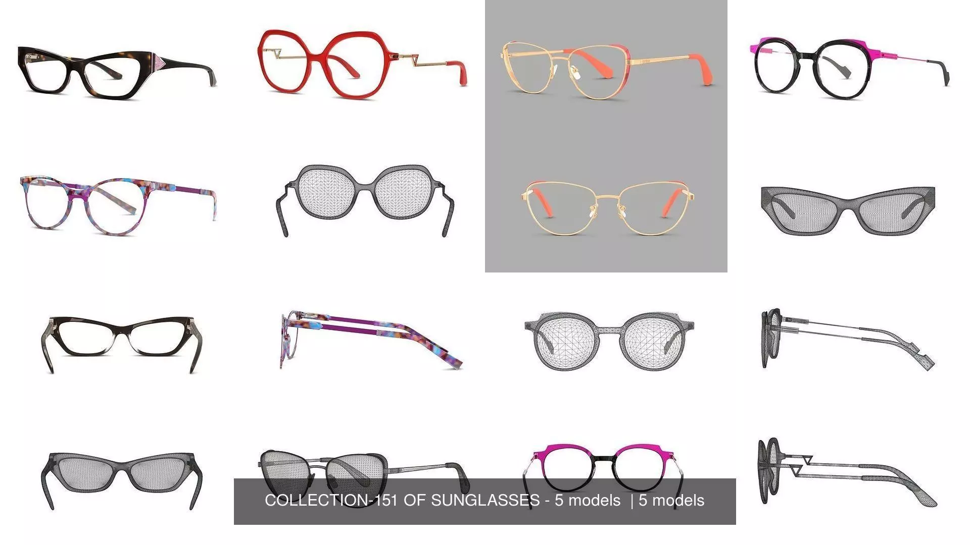 COLLECTION-151 OF SUNGLASSES - 5 models _0