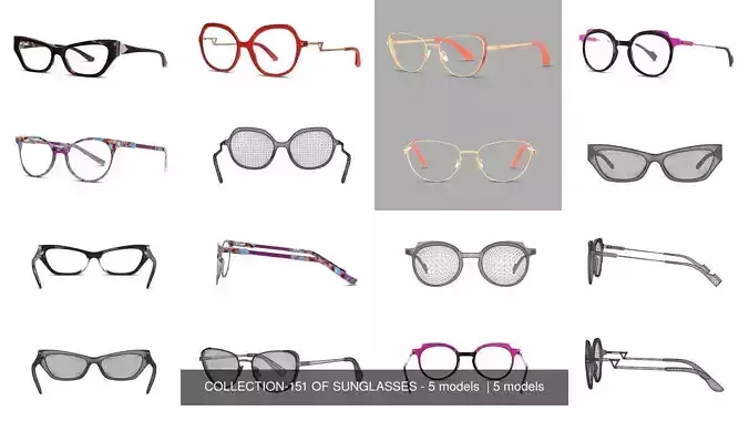 COLLECTION-151 OF SUNGLASSES - 5 models  