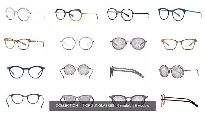COLLECTION-149 OF SUNGLASSES - 5 models  
