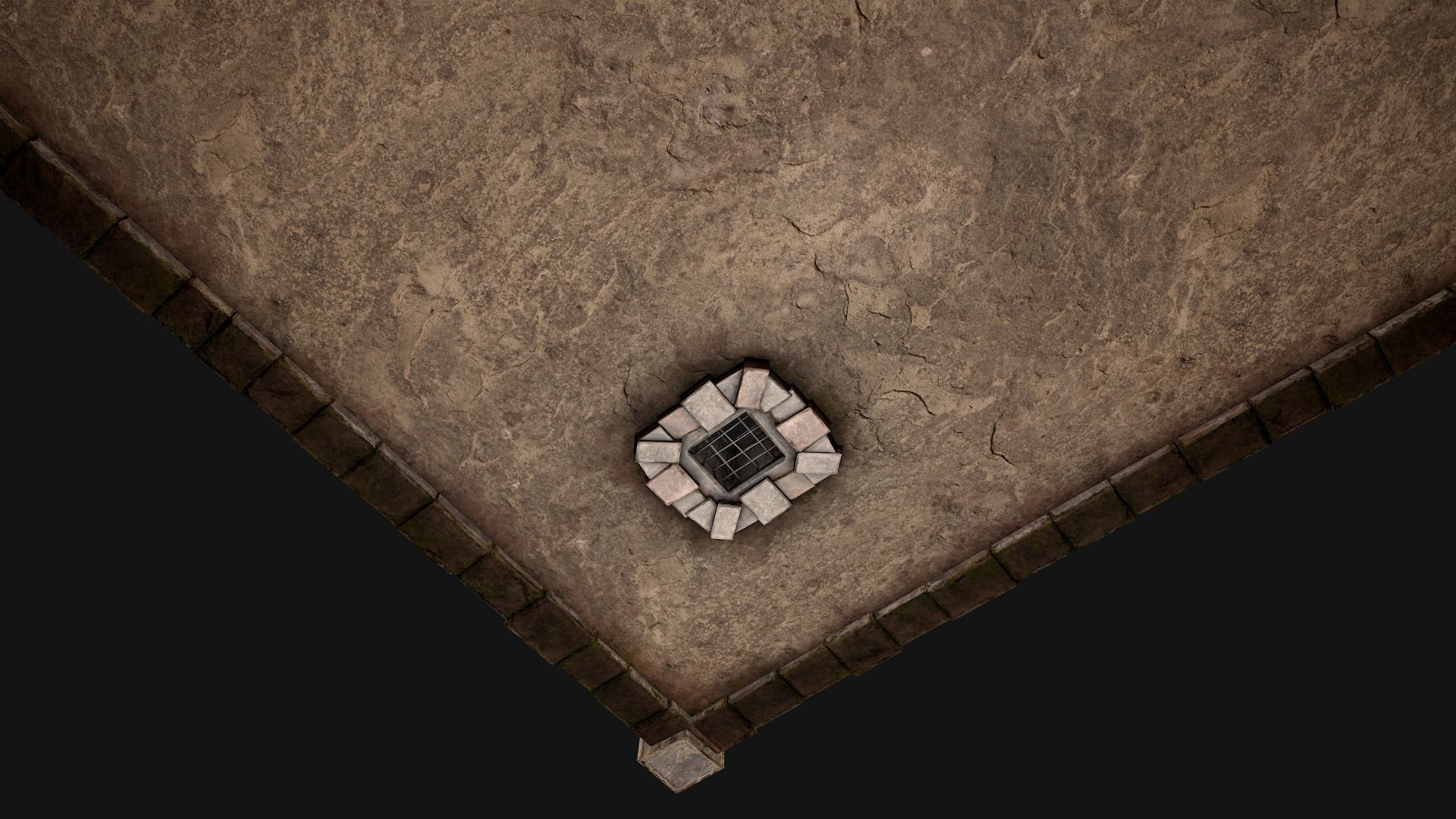 Medieval Chimney Prison Roof Castle Floor Low-poly 3D model_12