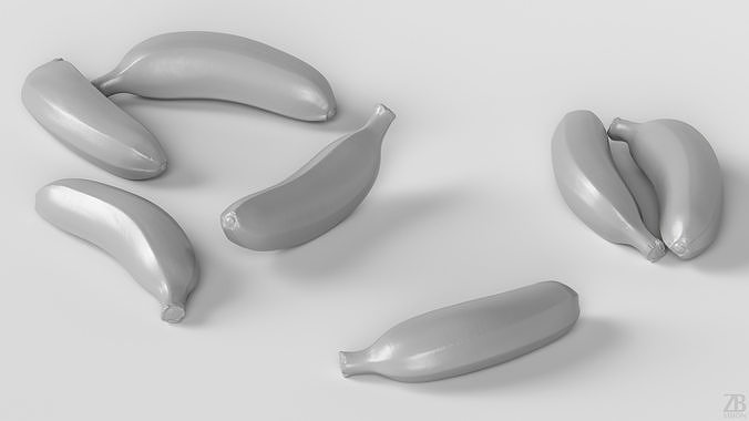 Banana 3D model 4