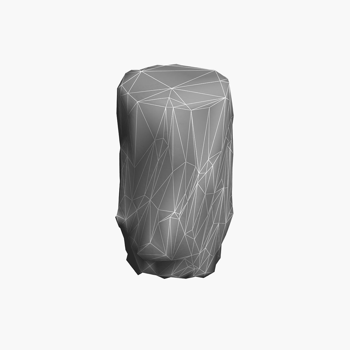 Wood Log Low-poly 3D model_7