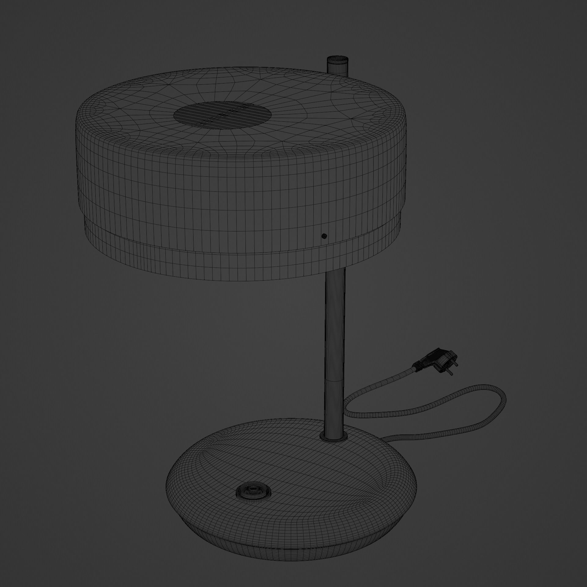 Old style Desk lamp  3D model_3