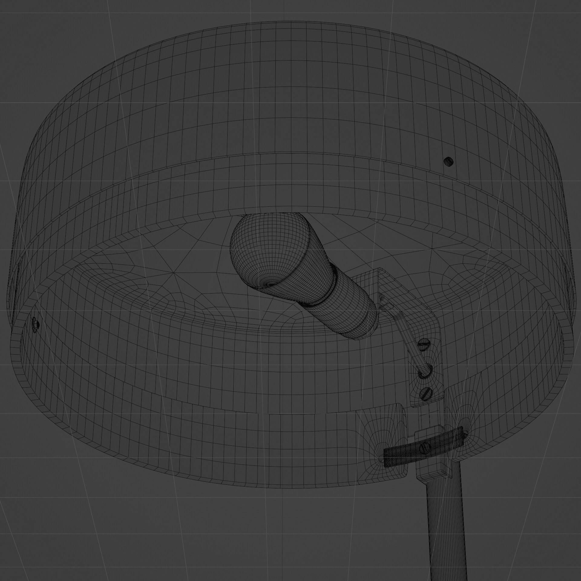 Old style Desk lamp  3D model_5
