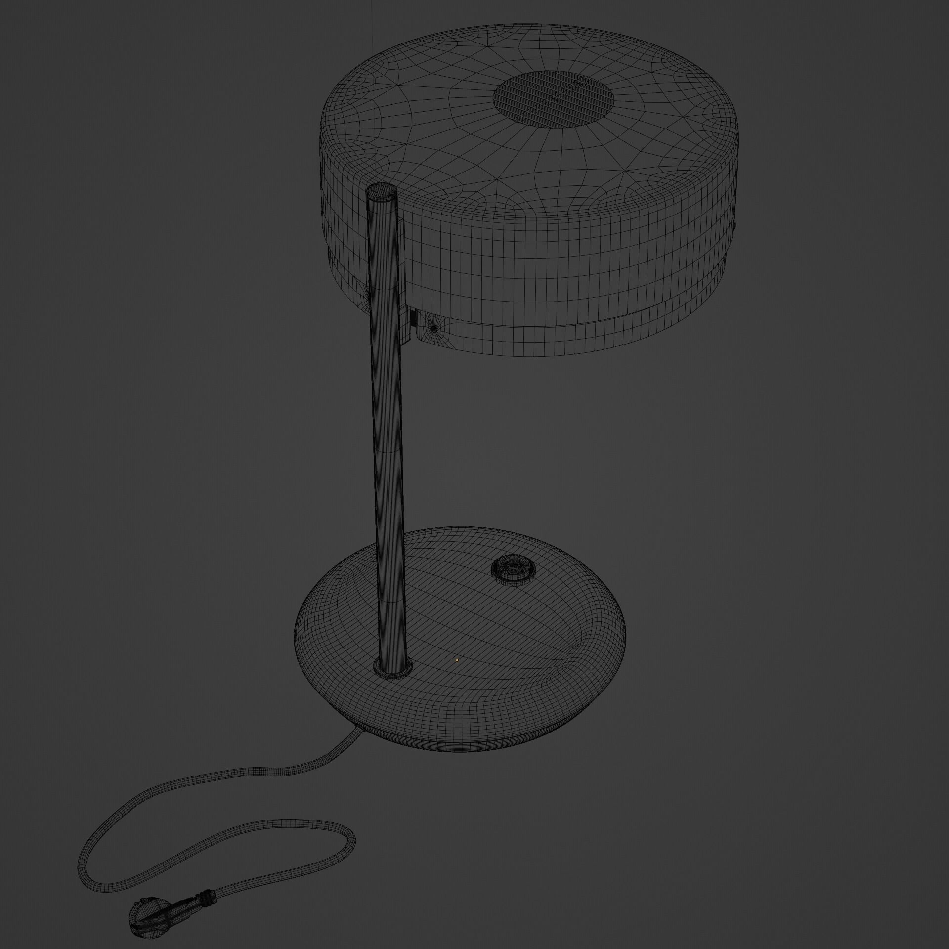 Old style Desk lamp  3D model_9