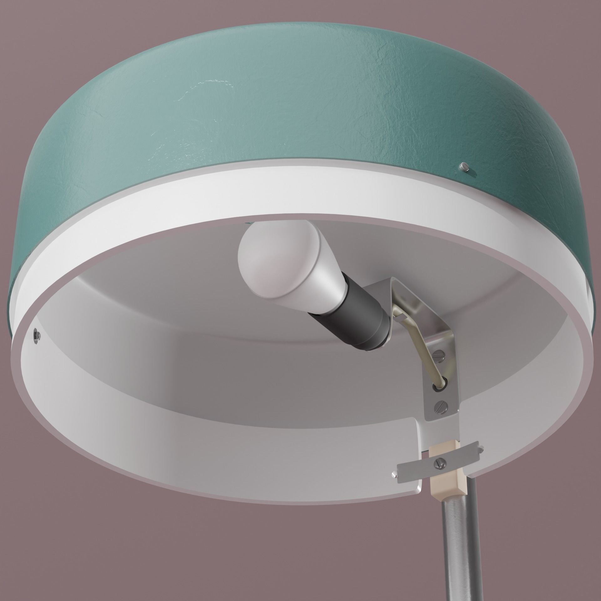 Old style Desk lamp  3D model_4