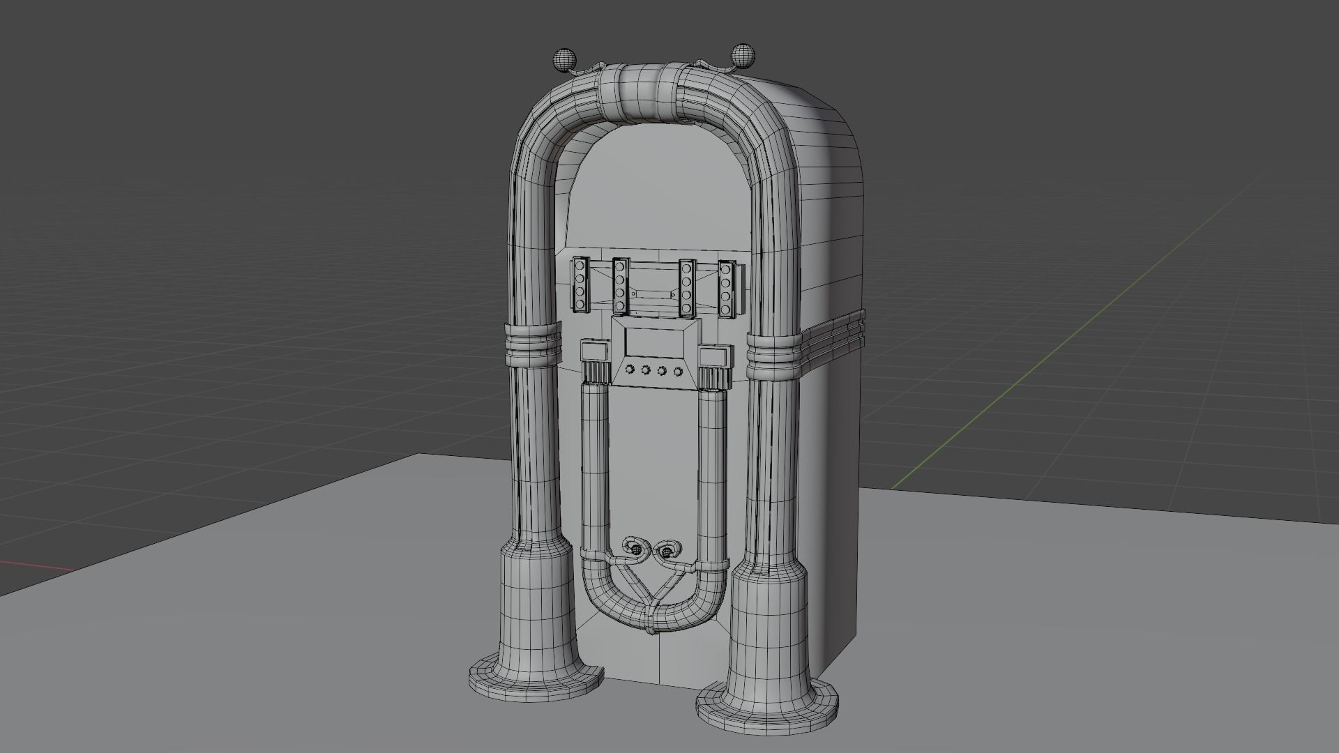 Neon Jukebox Low-poly 3D model_11