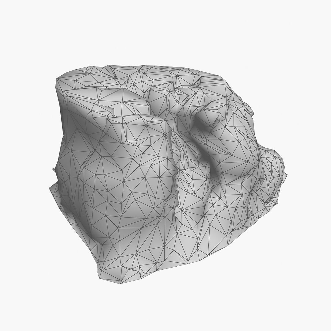 Tree Stump Low-poly 3D model_11