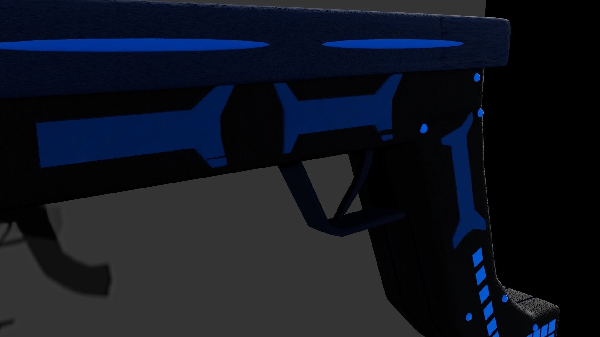 Harpoon Pistol Made in Maya Low-poly 3D model_5